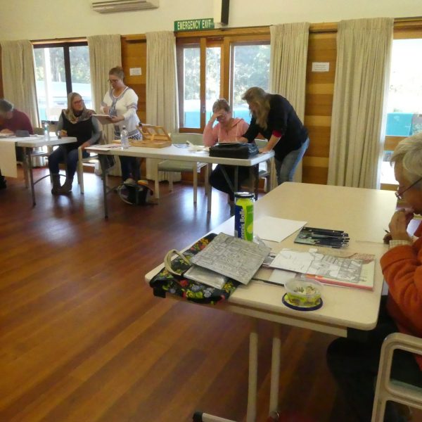 Art Group in a training session